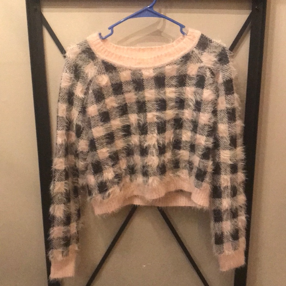 Cotton On Fuzzy Crop Sweater (medium)